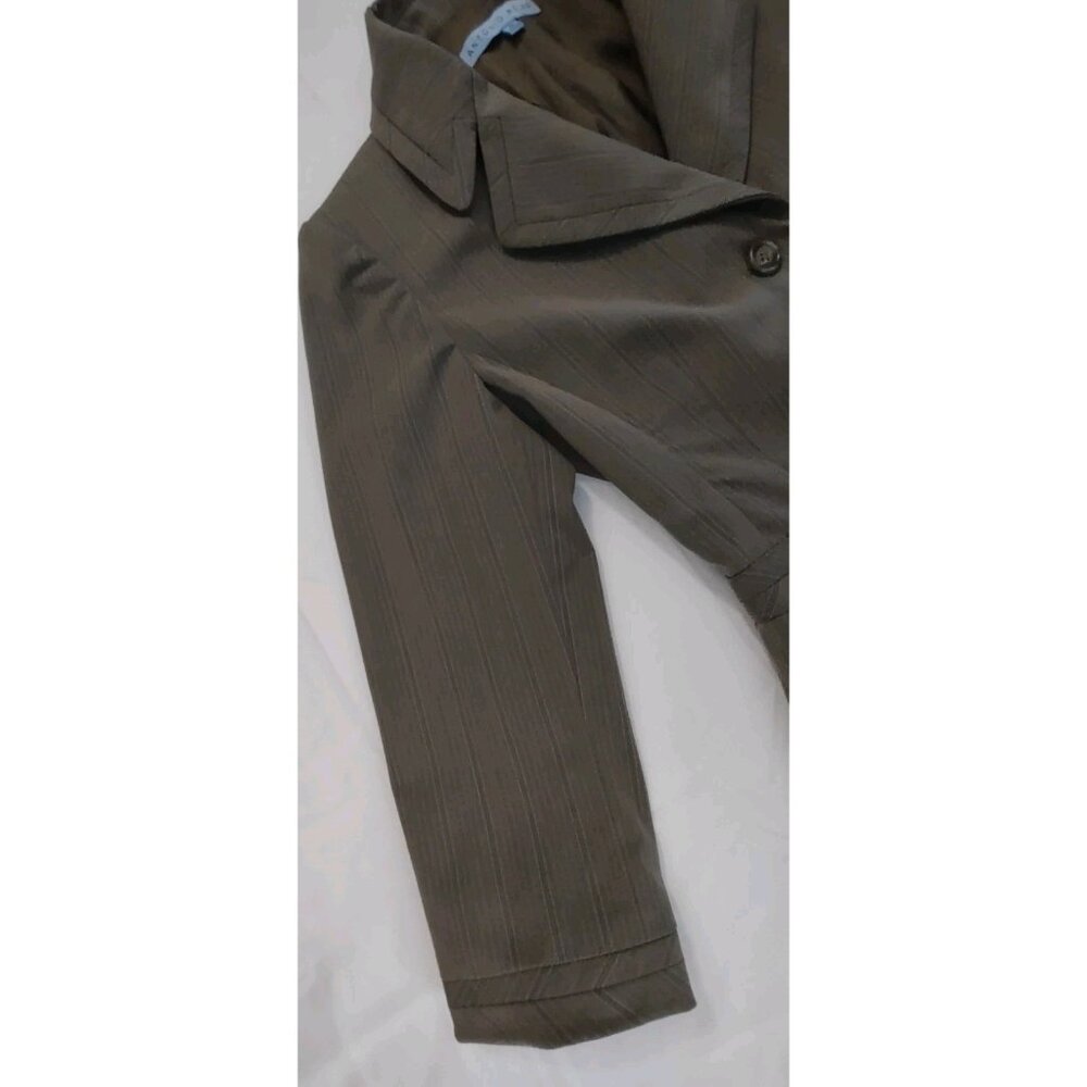 ANTONIO MELANI   Structured Classic Blazer Jacket Top Size 0 Dark Gray - Picture 4 of 13